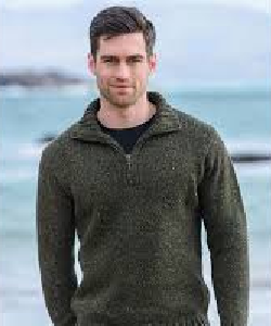 Dark green sweater for Men